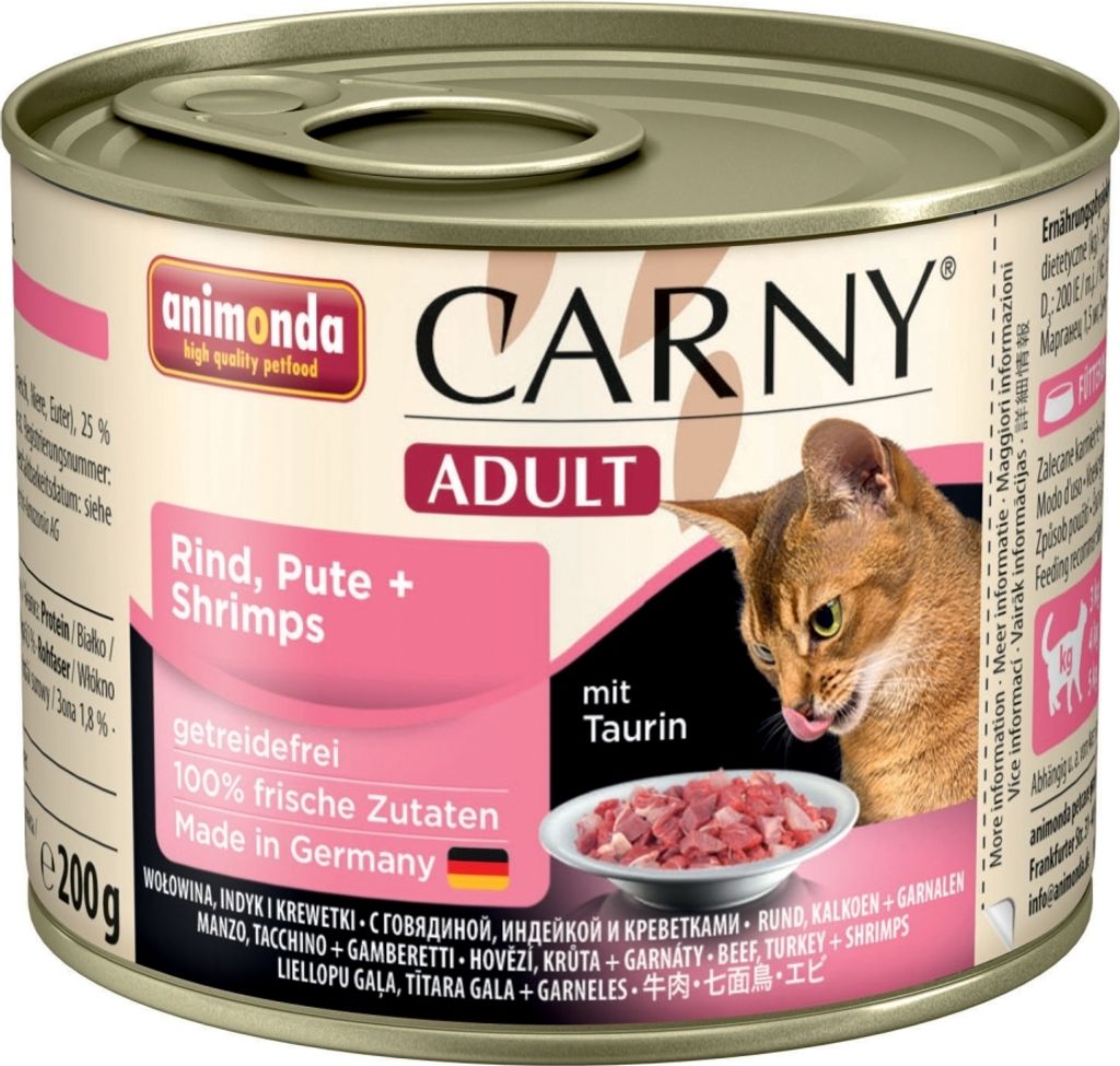 Animonda Carny Adult Rind, Pute & Shrimps 200gx6