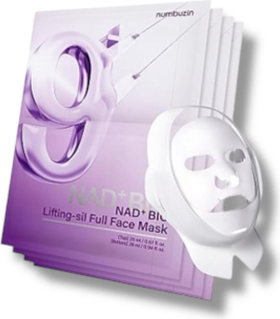Numbuzin No.9 NAD Bio Lifting Silk Full Face Mask – liftingová plátýnková maska – 4 ks – obrázek 1