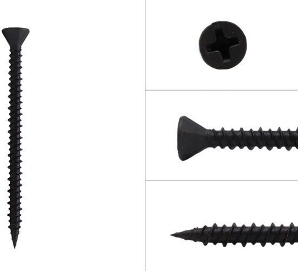 Schnellbauschrauben Phosphatierter Stahl Grobgewinde 4,8 x 110 mm - 250 Stück