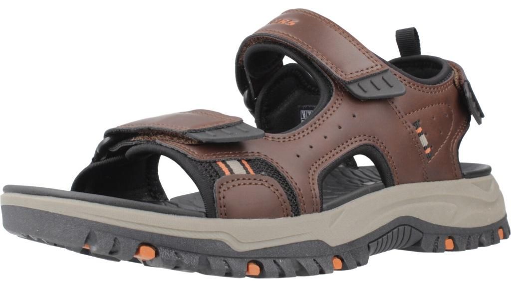 Skechers Tieffußbett Sandaletten in grau, Gr. 45 Produktbild 