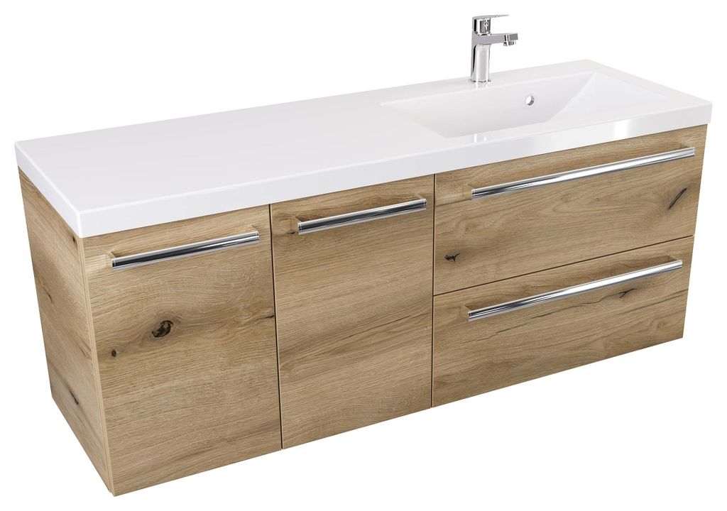 ATHD 120 cm DS Wandhängender Waschtisch rechts mit Produktbild 