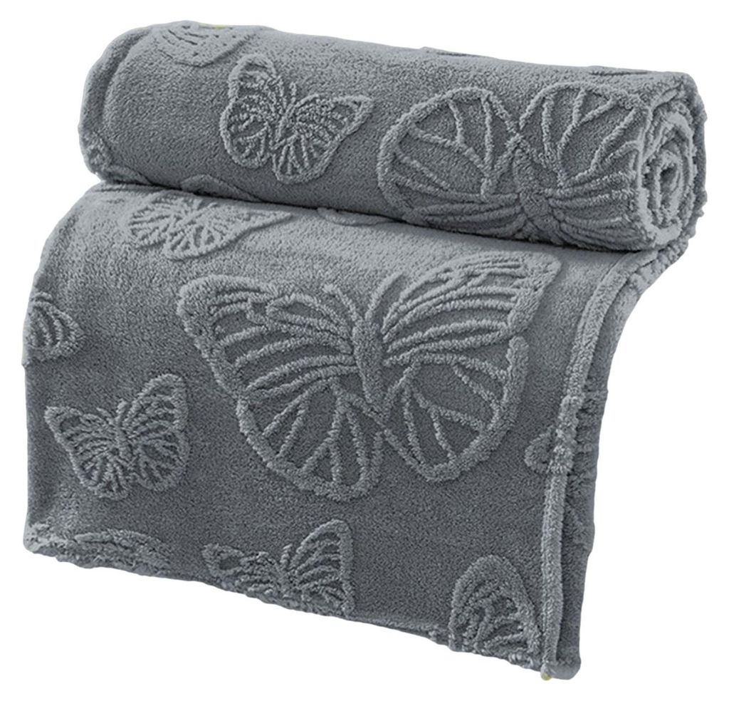 3D-Schmetterlings-Babydecke, doppelseitig, aus weichem Flanell, flauschig, ideal für Babys, Kleinkinder und Neugeborene, geeignet für Jungen und ...