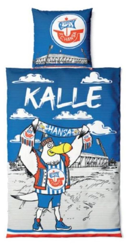 F.C. Hansa Rostock Bettwäsche Kalle 135x200 + 80x80cm Produktbild 