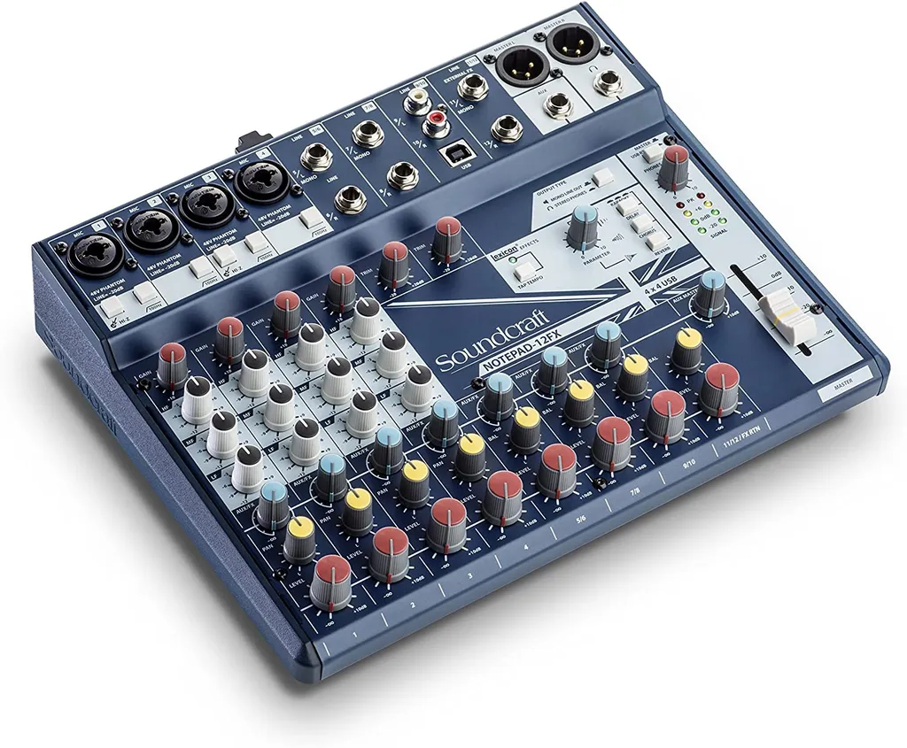 Table de mixage USB Soundcraft Notepad 12FX effets et préamplis micro