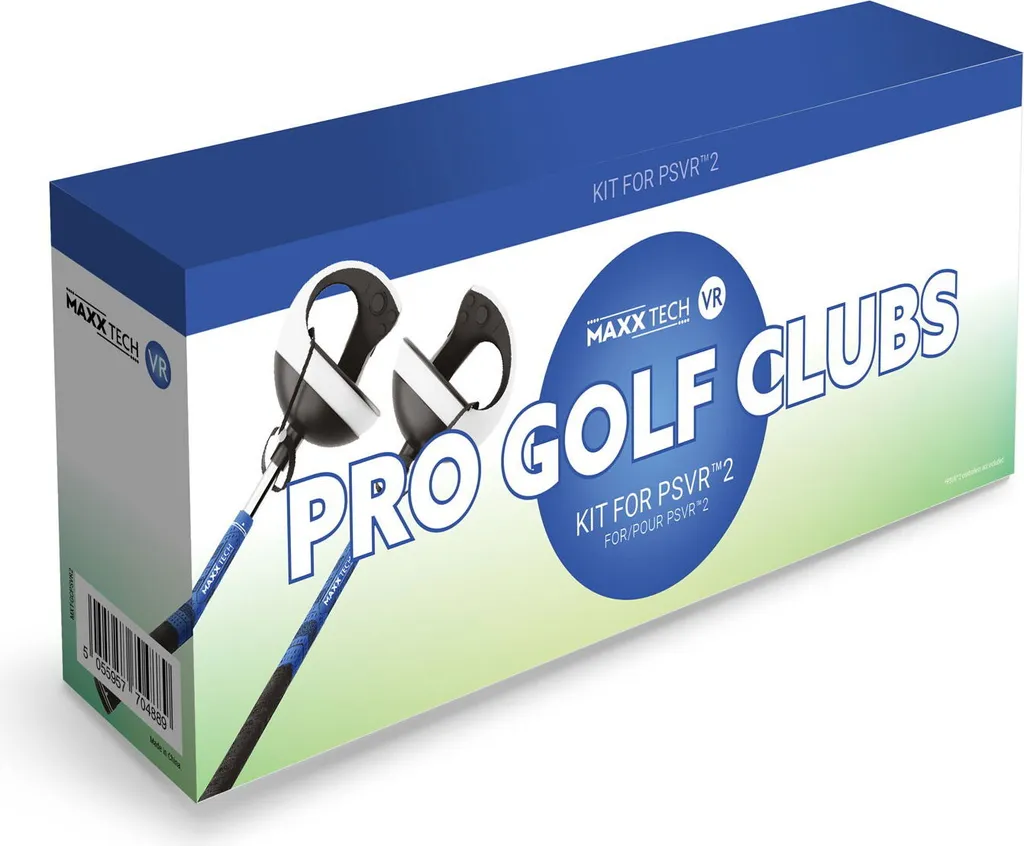 Kit VR Pro Golf Clubs PS VR2 avec Grip Antidérapant et Poids Réglable