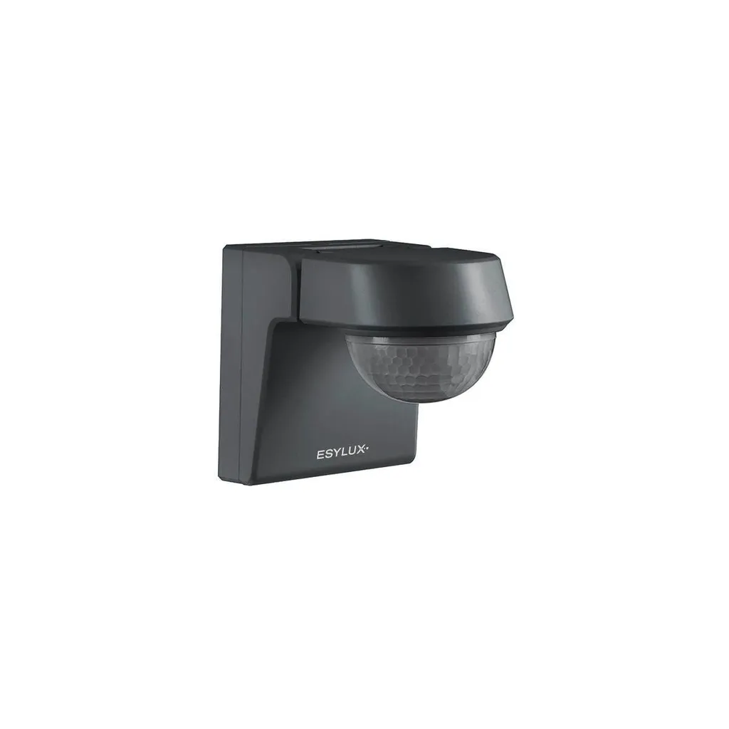 Détecteur mouvement 230° anthracite : fini les zones d'ombre 5m 230V