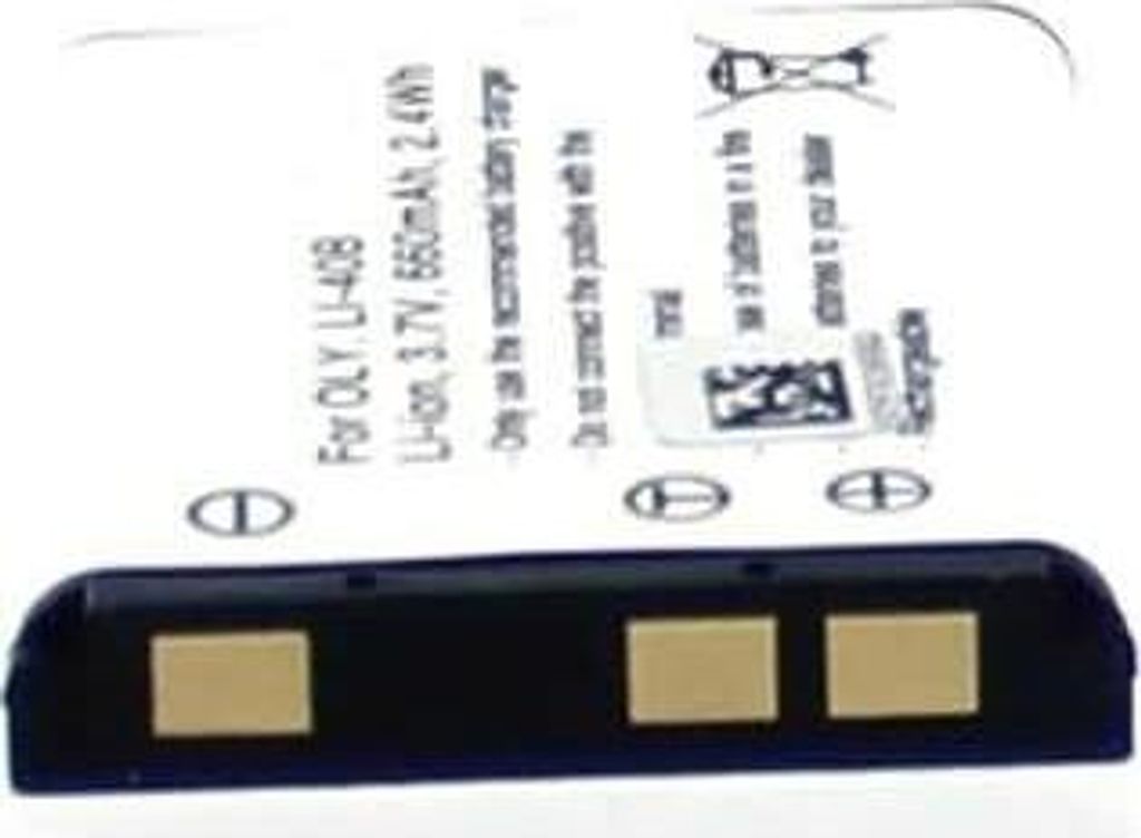 Akku für Olympus MJU 7000 Li-Ion 3,7 Volt 650 mAh schwarz.