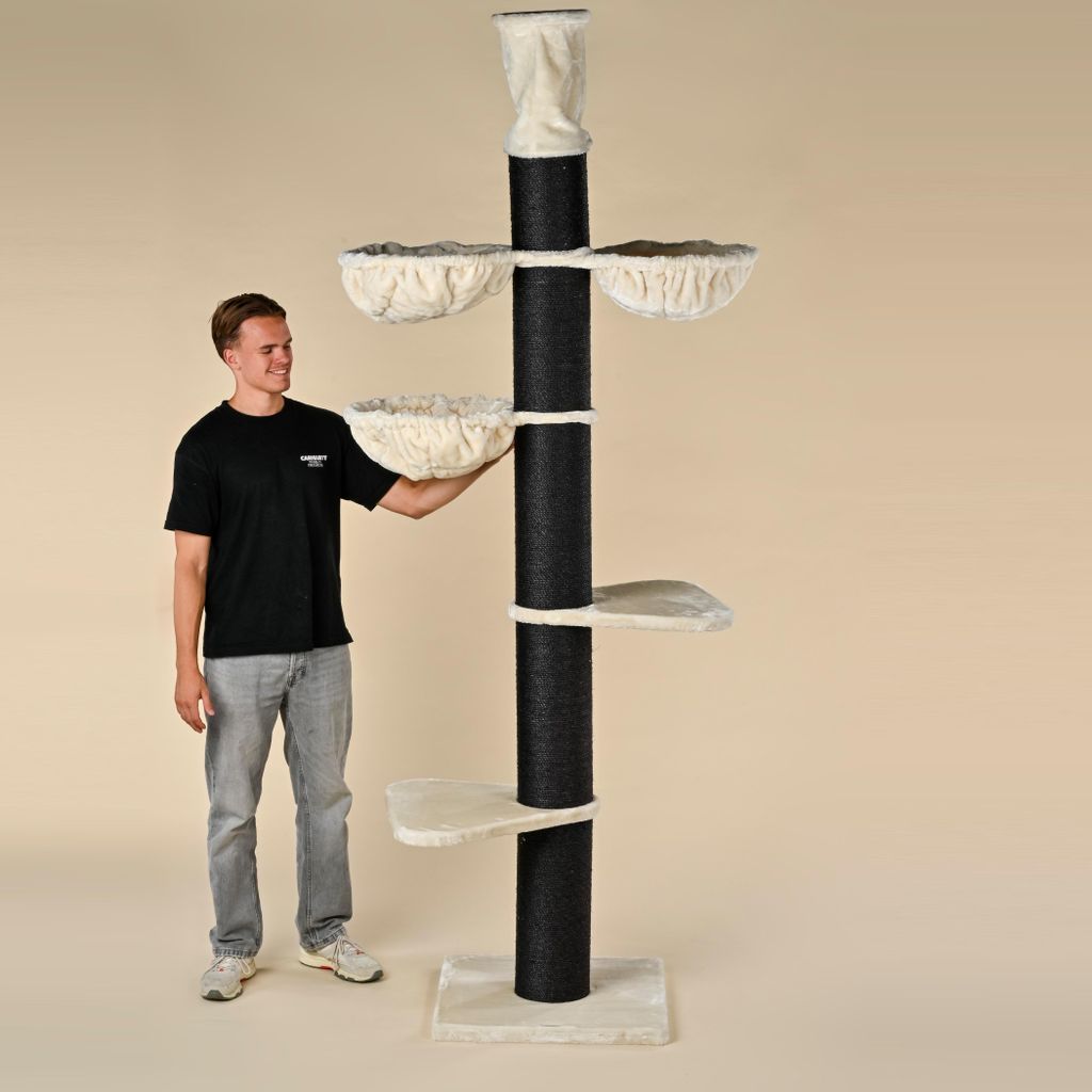 Kratzbaum Maine Coon Tower Blackline Plus (Creme) 245-265 cm