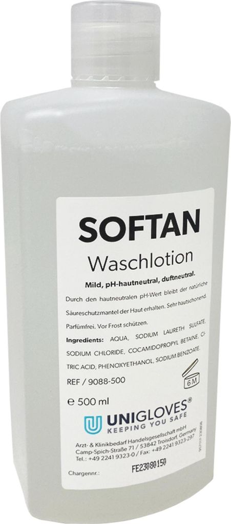 Softan Waschlotion - pH-hautneutral - 12 x 500 ml