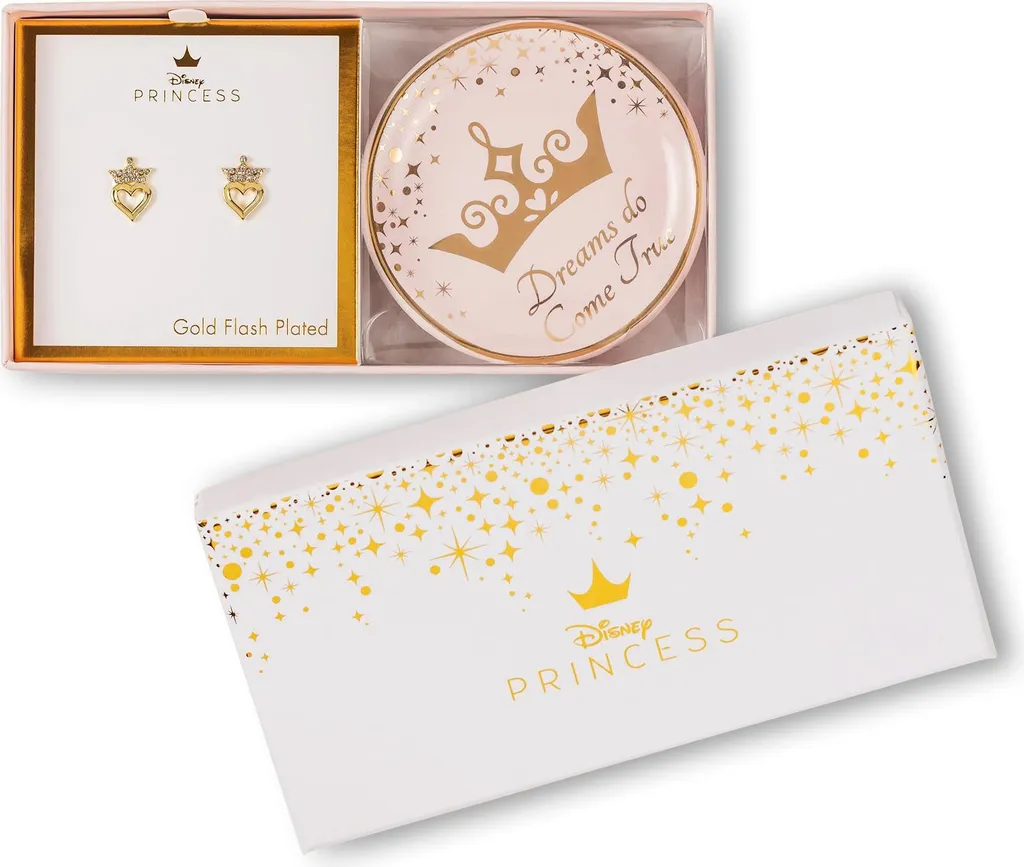 Parure Bijoux Enfant Princess avec Boucles d'oreilles et Vide-poche