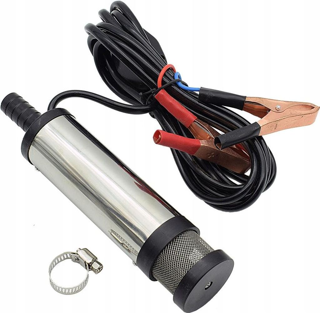 Elektrische Pumpe Zum Ablassen Von Kraftstoff, Öl, Wasser, Krokodilklemmen 12V