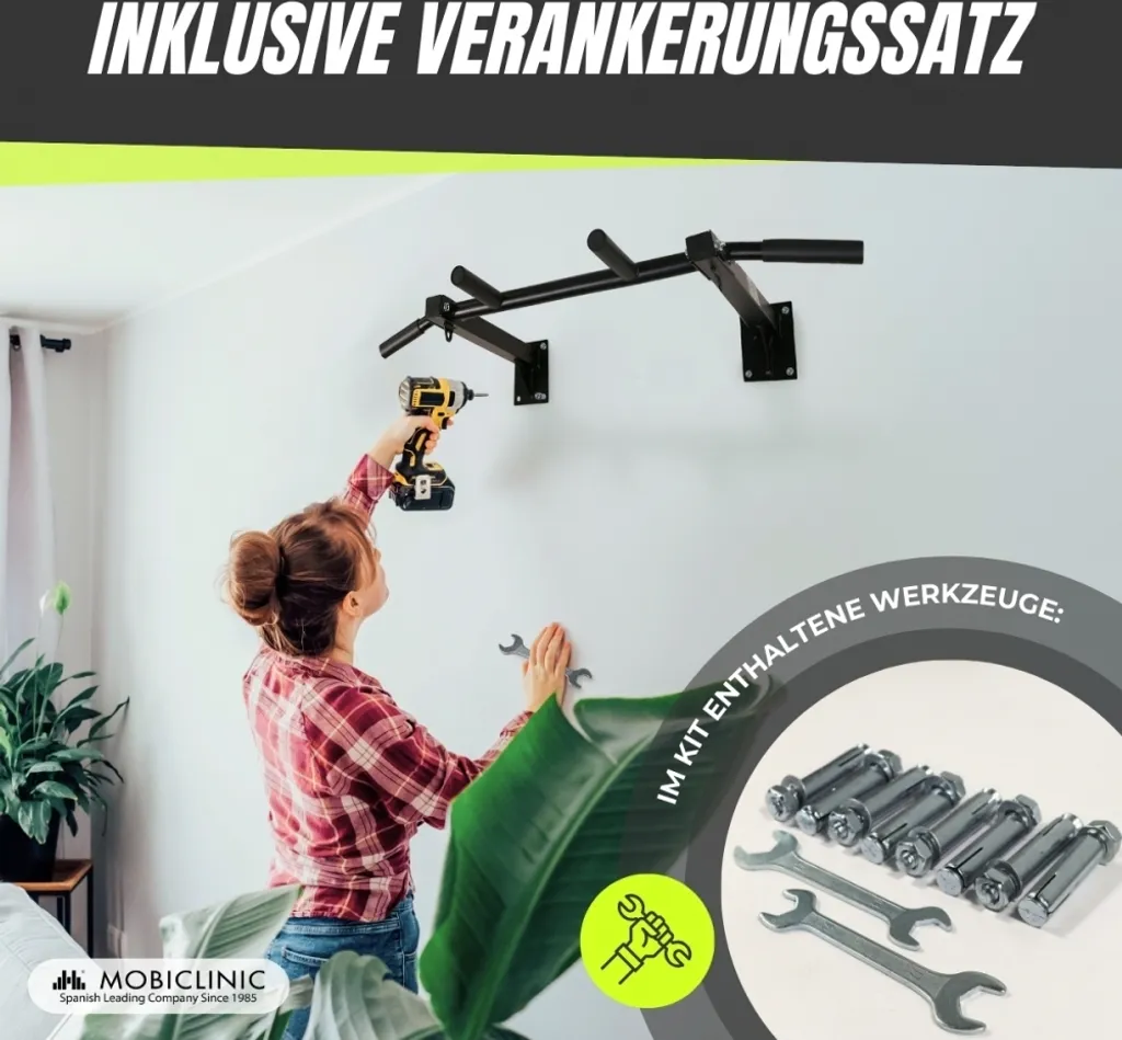 Appareil de musculation mural type barre de traction avec mousse soft