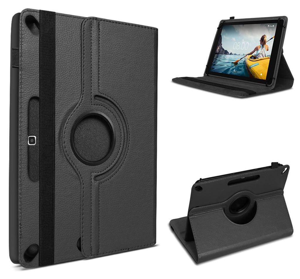 Schutzhülle für Medion Lifetab E10421 E10420 E10440 Tablet Hülle Tasche DrehbarFarben:Schwarz