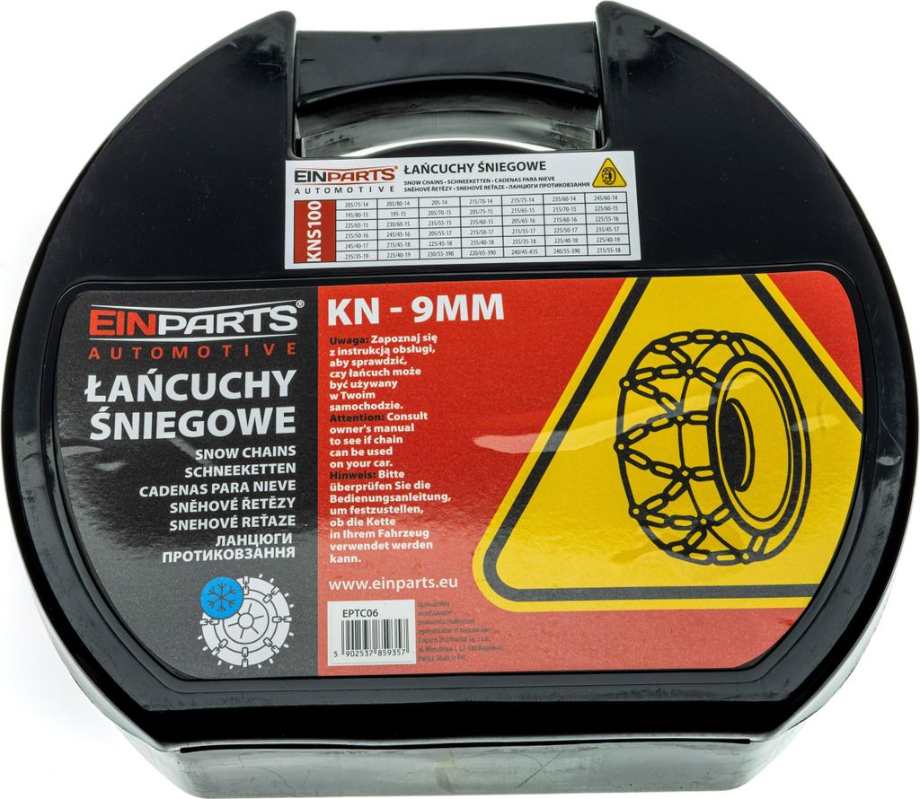 Schneeketten für Räder/Reifen 1419 Zoll KNS100 ÖNorm 9mm 2 Stück