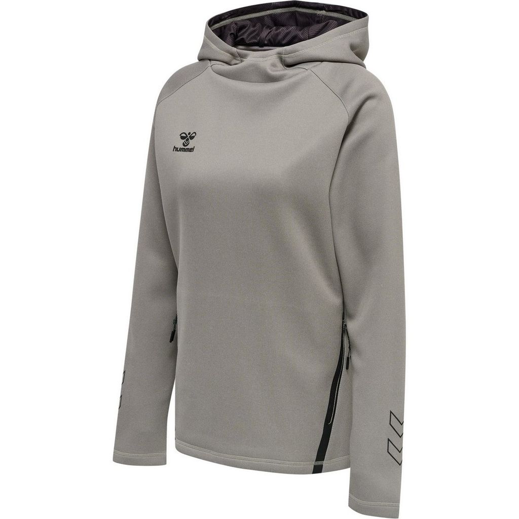 HUMMEL hmlCIMA XK HOODIE WOMAN, GREY MELANGE, M