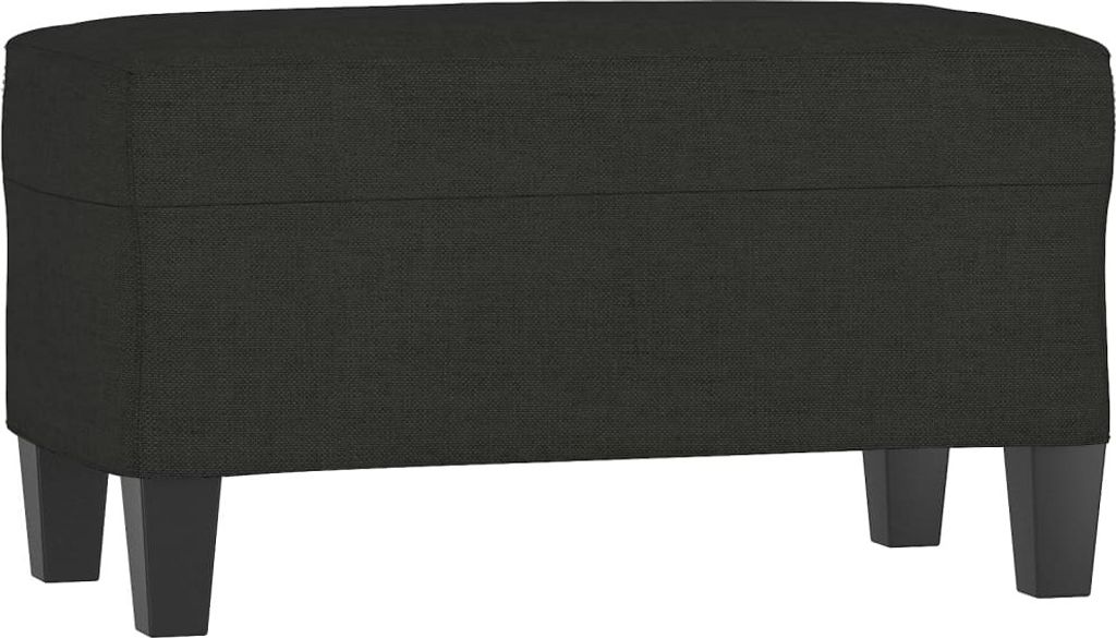 Sitzbank Schwarz 70x35x41 cm Stoff