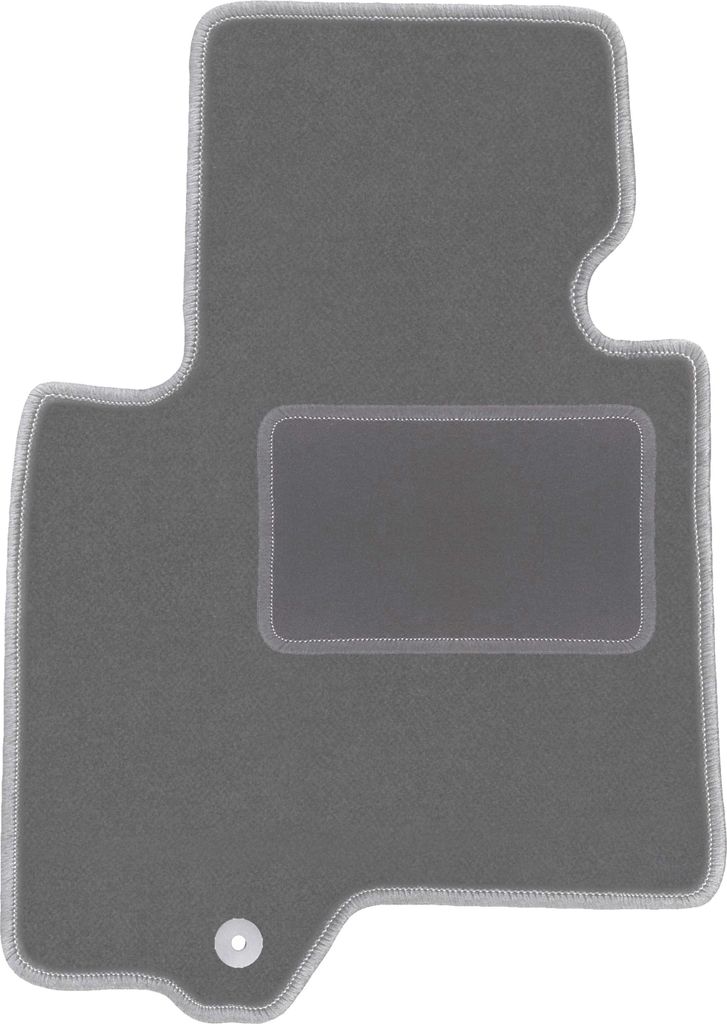 Fahrerfußmatte Velours graphit passend für Infiniti QX70 (2008-2017, SUV) – mit Befestigungen – passgenau