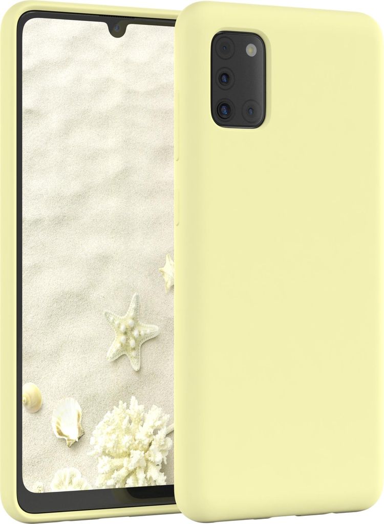 EAZY CASE Silikonhülle für Samsung Galaxy A31 Silikon Backcover Schutz in Gelb