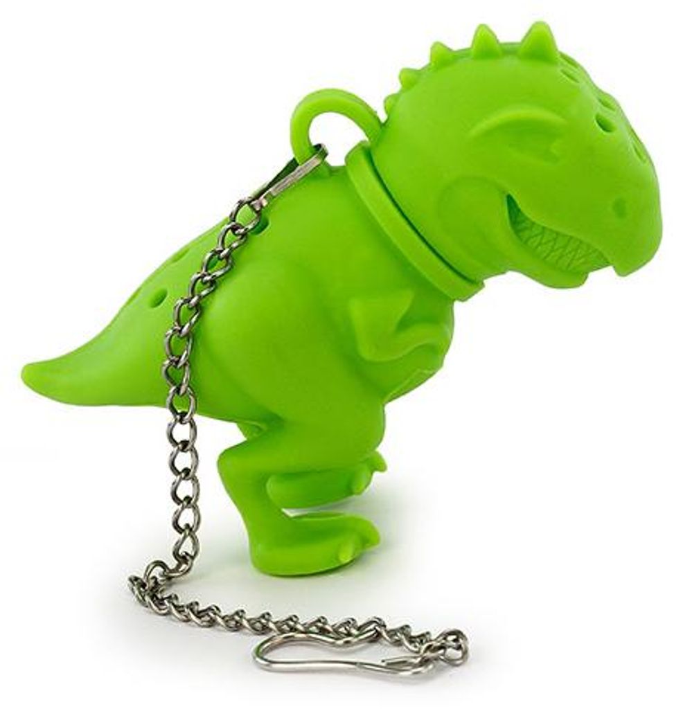 Infusore Tè T-Rex in Silicone Verde Immagine del prodotto 