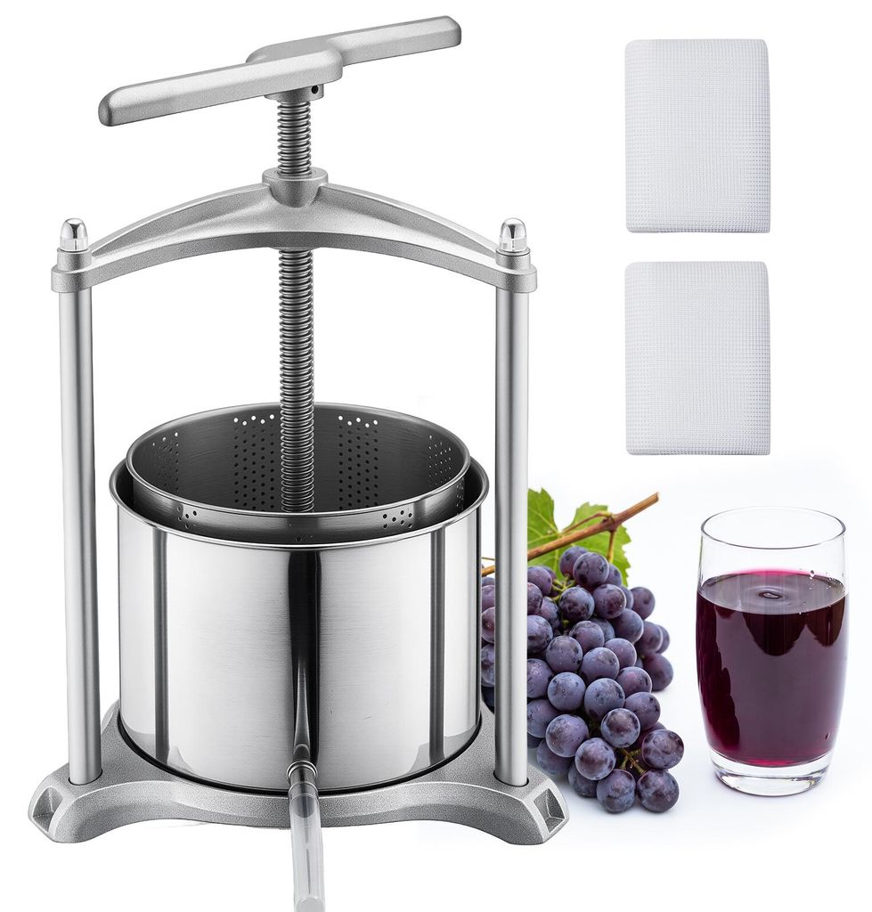 VEVOR Manuelle Beerenpresse 6 L aus Edelstahl Produktbild 