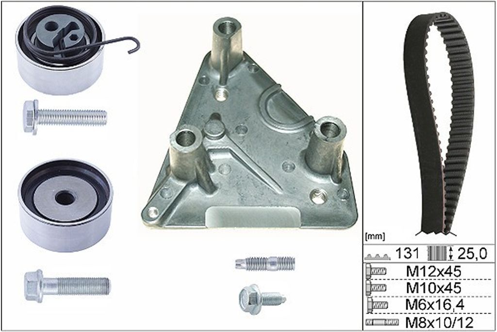 INA 530 0492 10 Zahnriemensatz für OPEL Corsa C Schrägheck Produktbild 