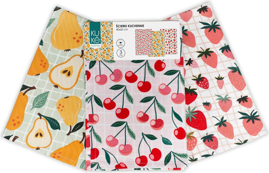 Set aus Küchentüchern, Geschirrtüchern,3-teilig, Produktbild 