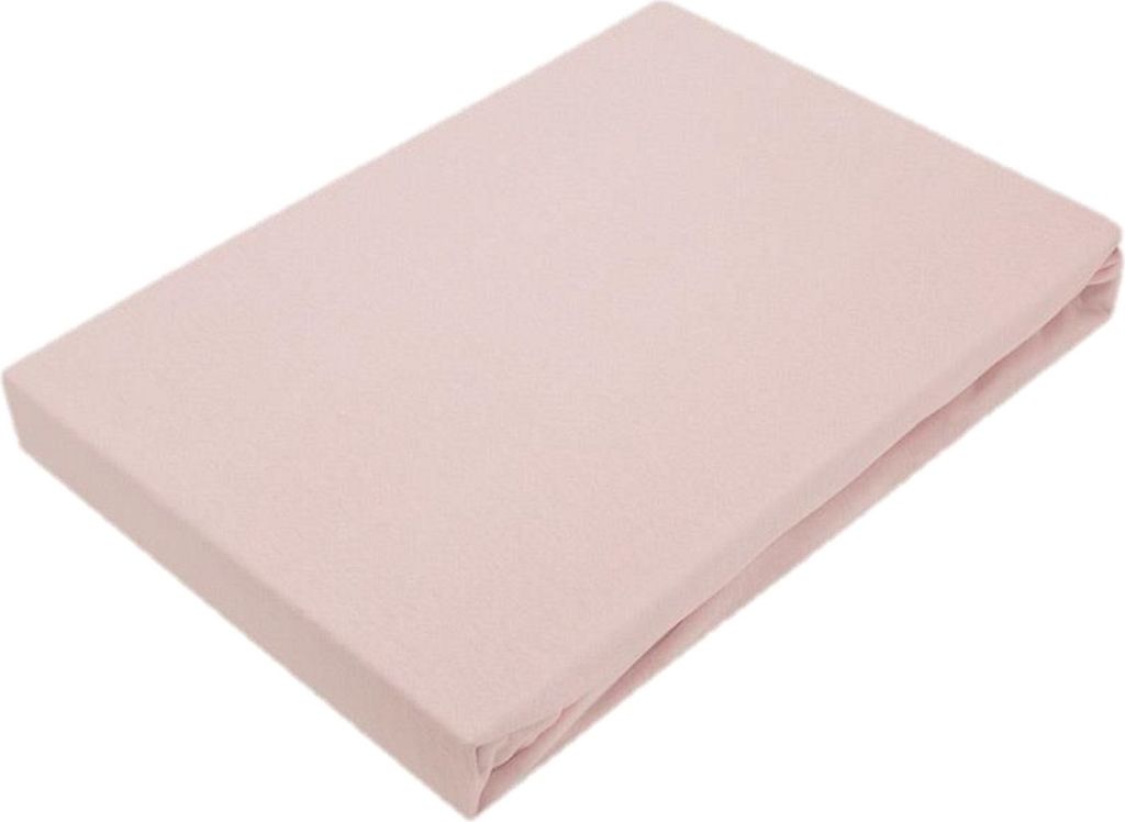 Jersey Spannbettlaken Rosa in verschiedenen Grössen 120 x 200 cm Rosa