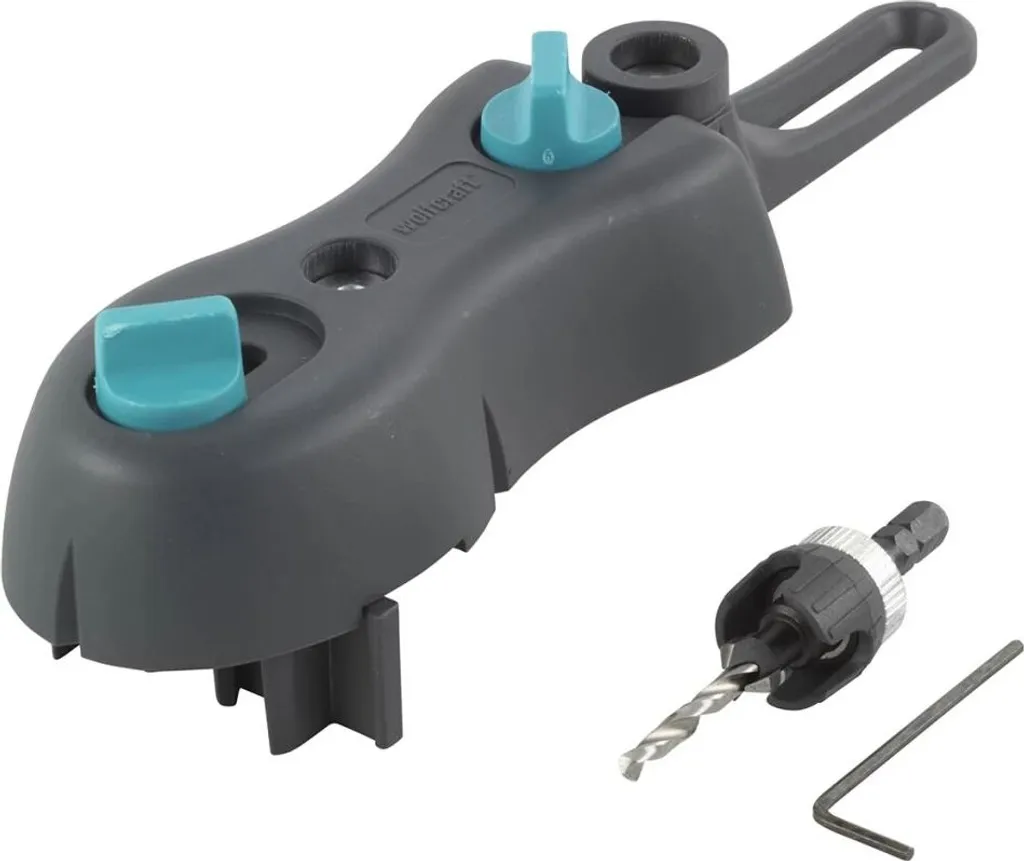 Gabarit de perçage Wolfcraft 6960000 avec butée de profondeur pour bois