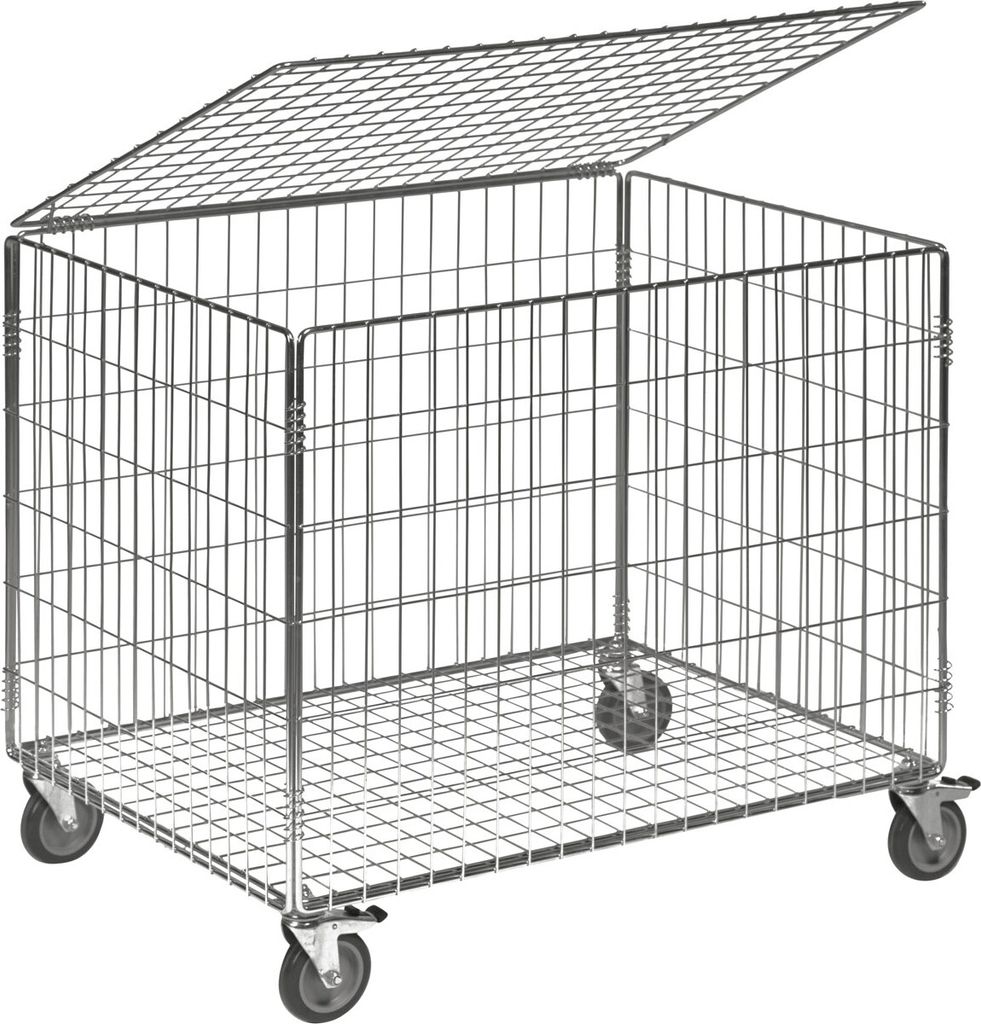 Ballwagen Standard mit Deckel, 392 L, fahrbar Produktbild 