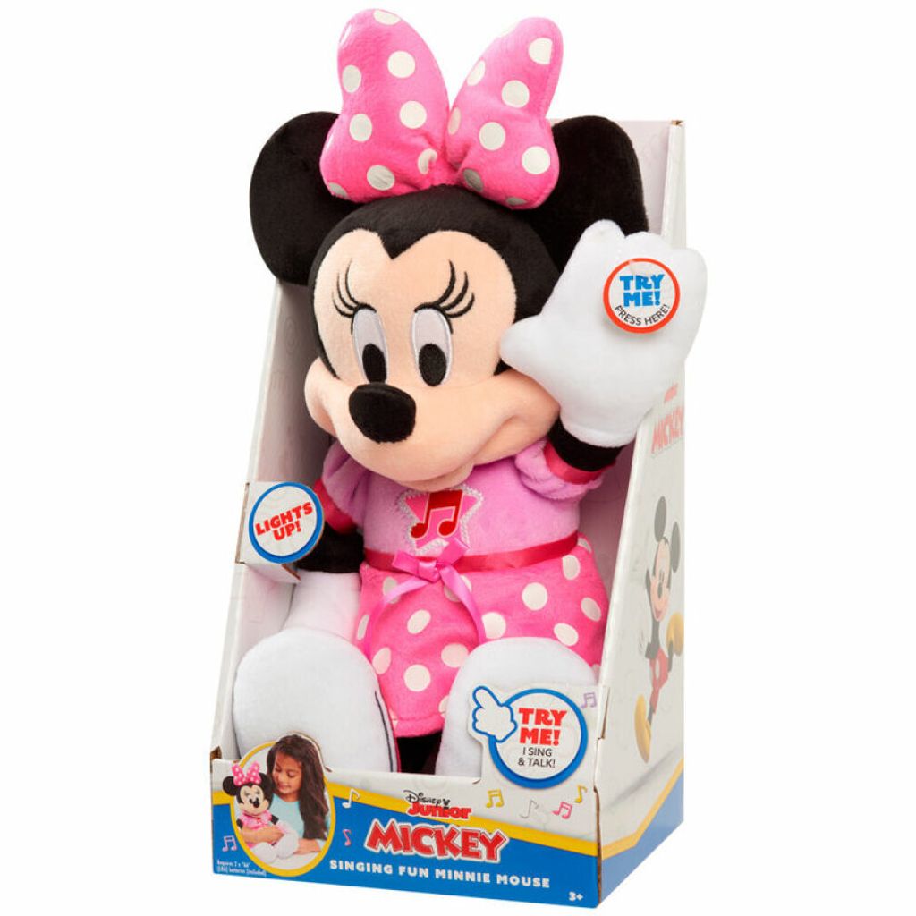 Just Play - Pluszowa Maskotka Disney Minnie z Dźwiękiem - Oficjalny Produkt Premium