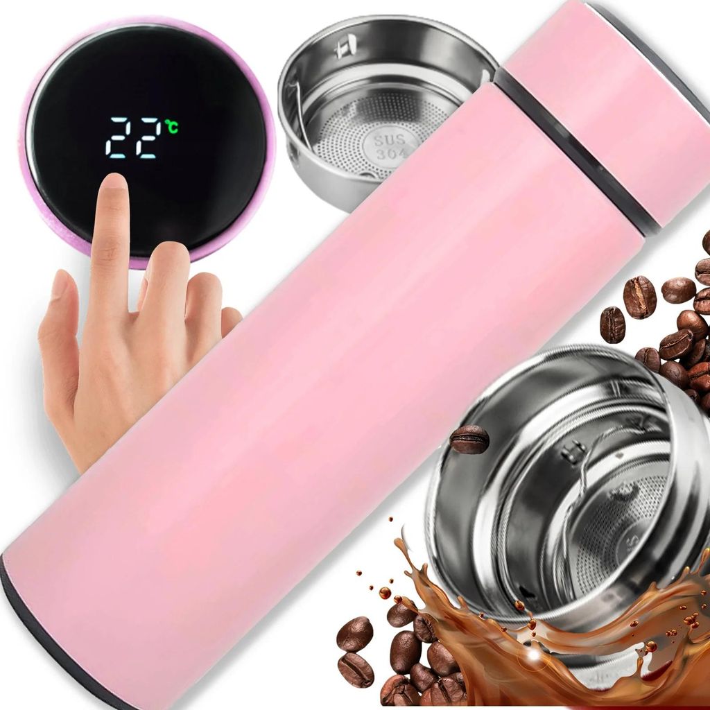 Thermobecher 500 ml Smart Becher Thermosbecher LED Produktbild 