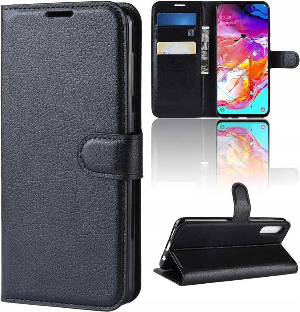 Custodia Flip Cover per Galaxy A70 Nero - 7