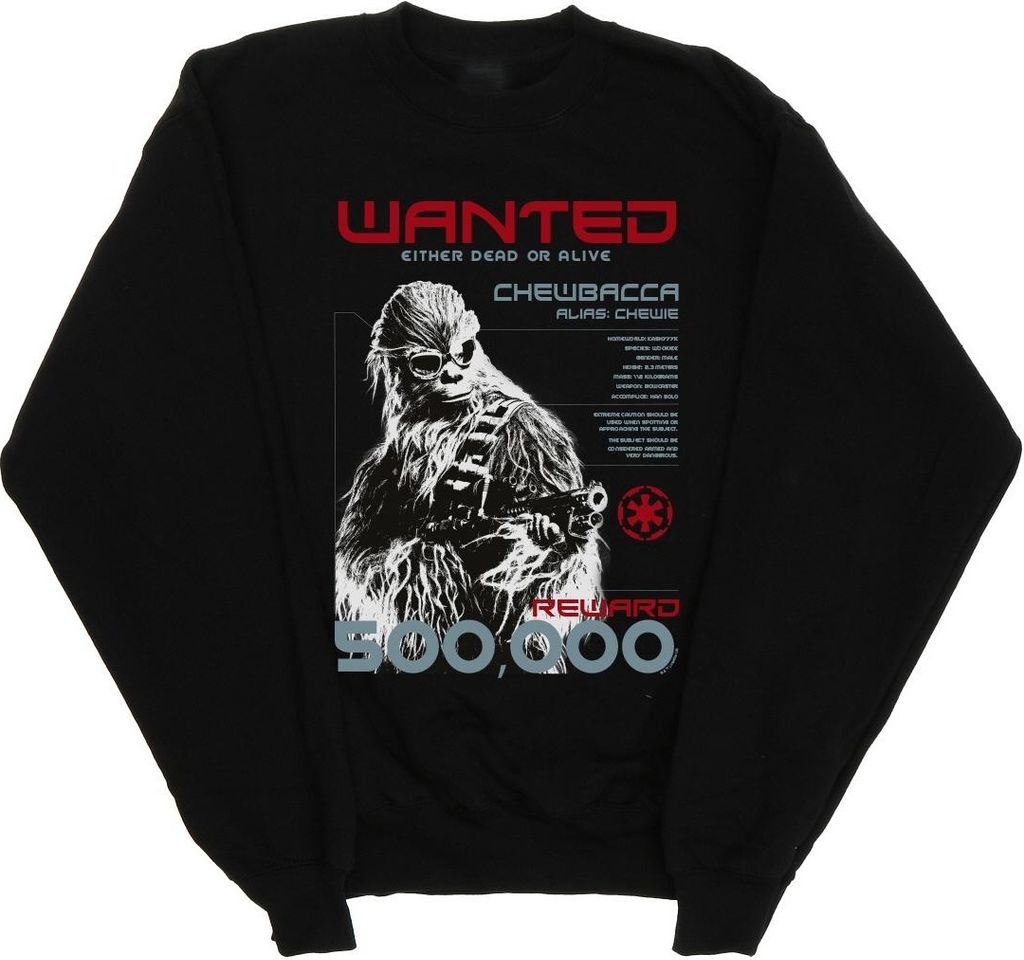 Star Wars - "Wanted" Sweatshirt für Herren BI44480 (XXL) (Schwarz)