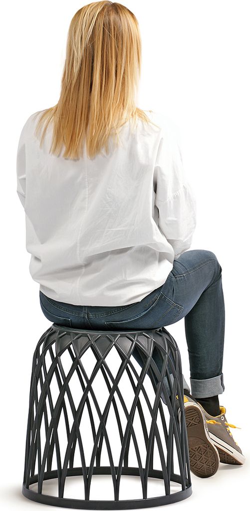 Prosperplast Korb UNIQUBO Anthrazit 39 cm Produktbild 