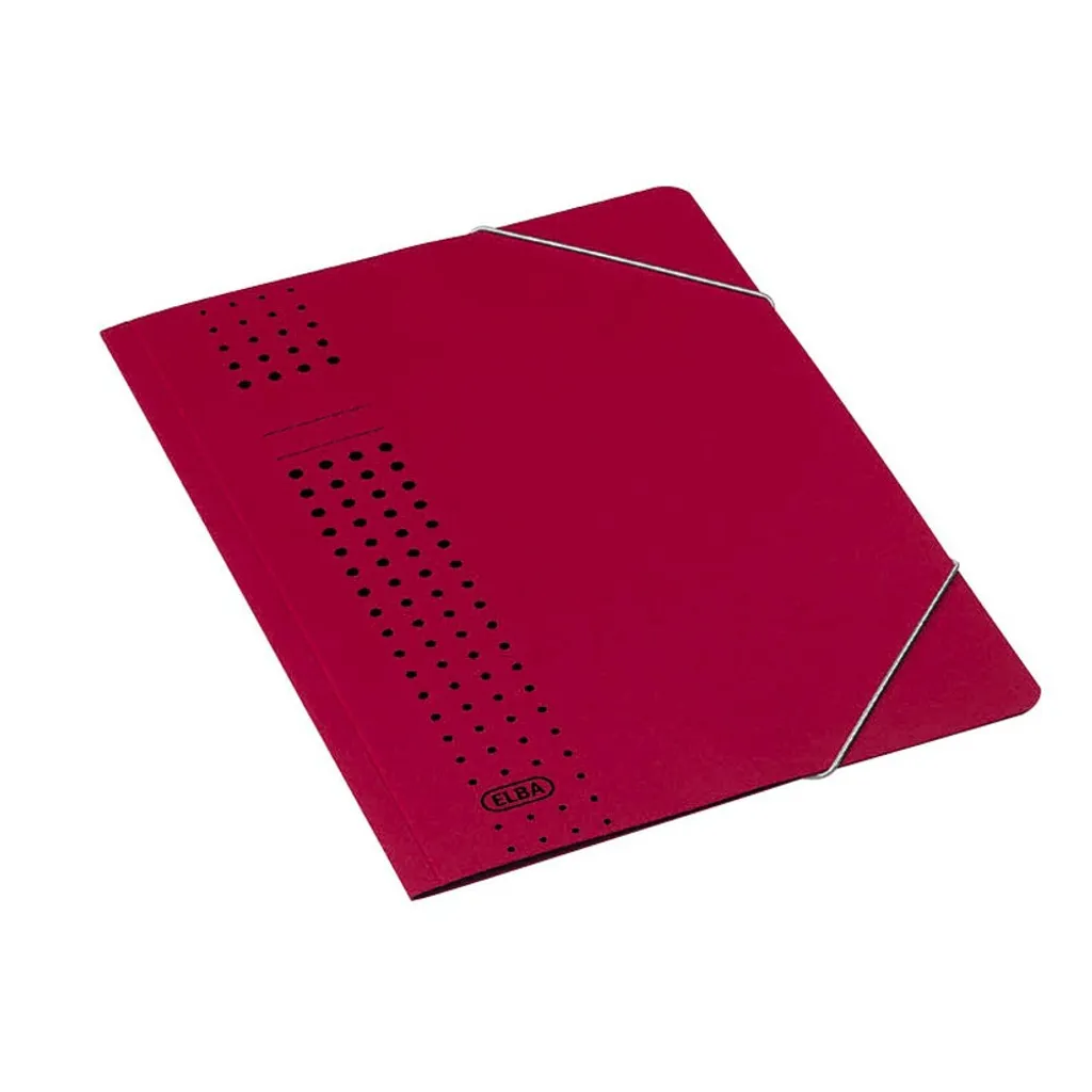 Elba 400010103 Chic Eckspanner Bordeaux - Set 25 Cartelline con Elastico