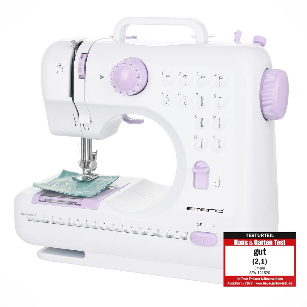 Emerio machine à coudre – 12 programmes – couture avant et Image du produit 