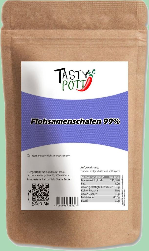 Tasty Pott Premium Flohsamenschalen 99 Kaufland.de