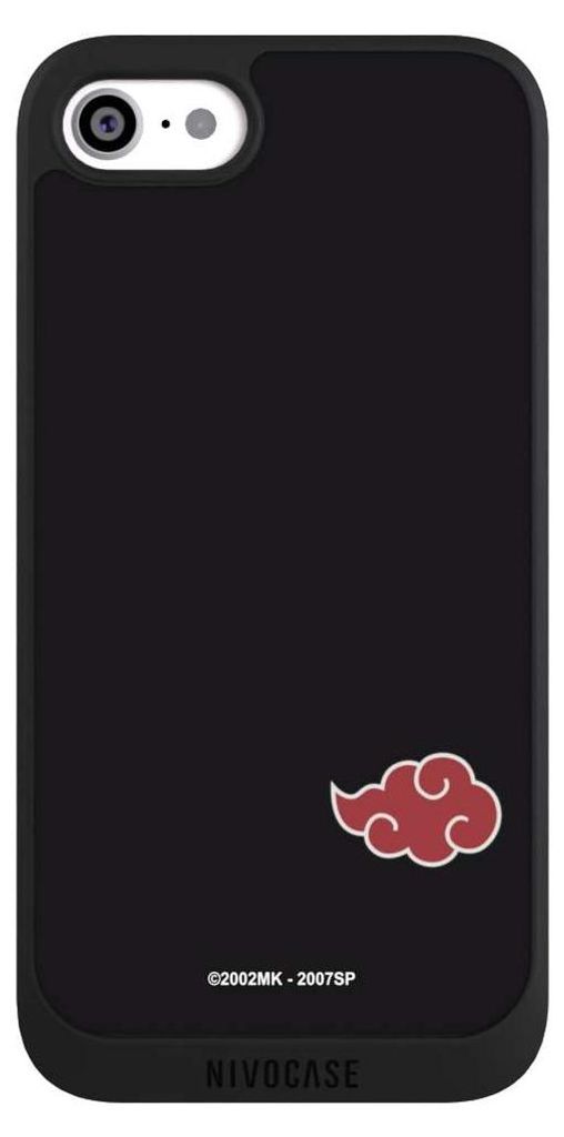NIVOCASE Handyhülle für Apple iPhone SE (2022) Hülle NIVOpure Case Schwarz Naruto Shippuden Offizielles Lizenzprodukt Akatsuki