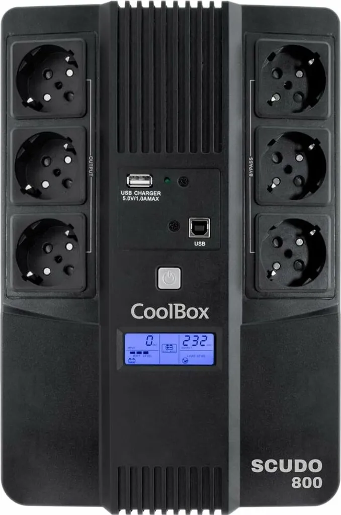 Onduleur pour bureau et télétravail 800 VA CoolBox COO-SAISCU3-800 480W