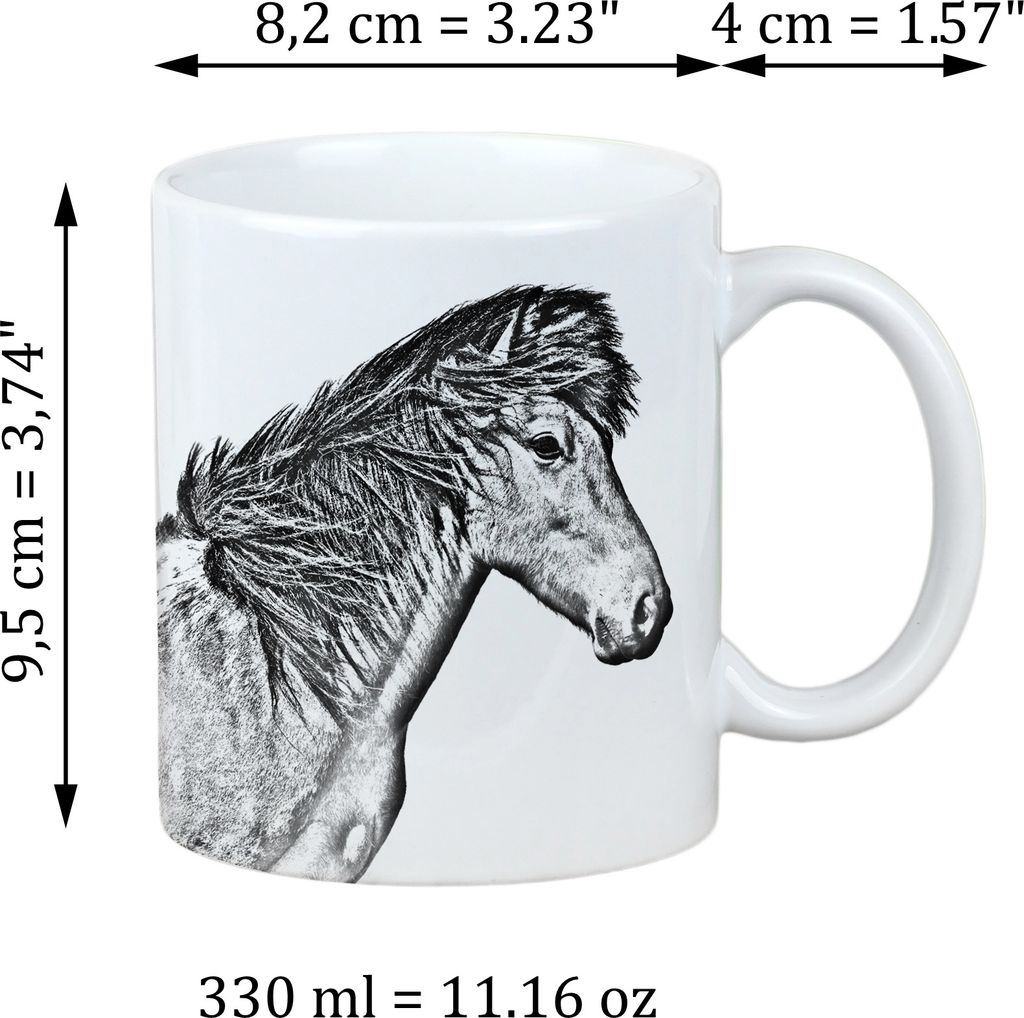 Islandpferd - Tasse mit Pferd, Tasse mit Bild, personalisiertes Geschenk der Marke Art-Dog