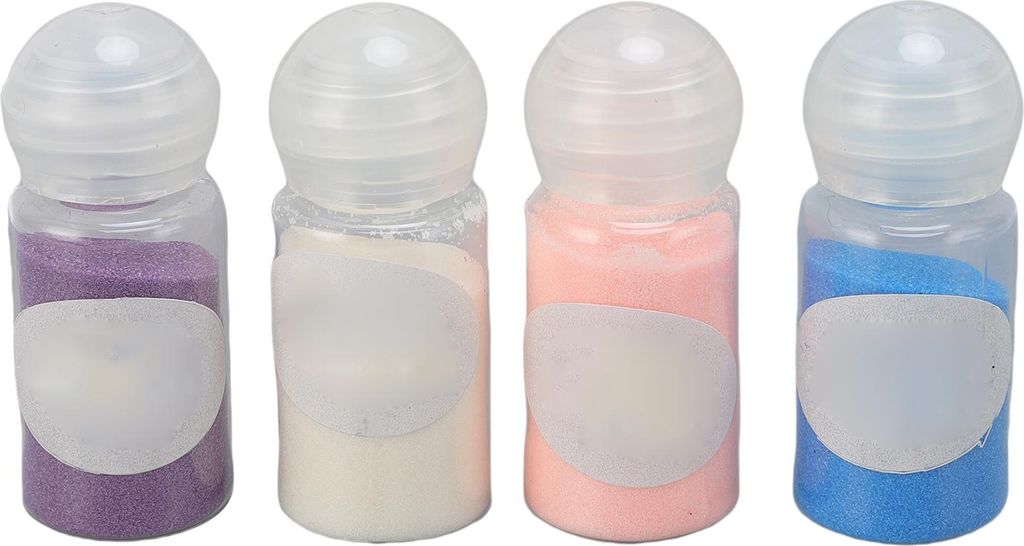 4PCS -Prägepulver -Set 4 transparente Farben für Sammelalbbooks Stempel und Papierhandwerk