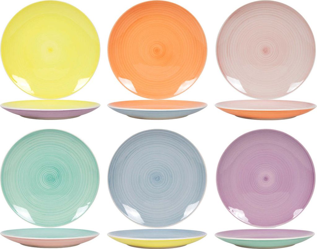 Cookinglife Speiseteller Pastel Harmony ø 26,5 cm - 6 Stück