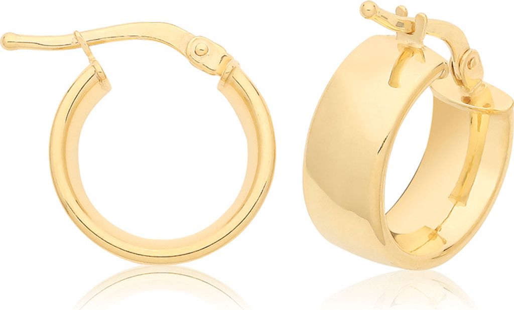 9 Karat (375) Gold Damen - Paar Creolen - 8mm; TRS35891MM8