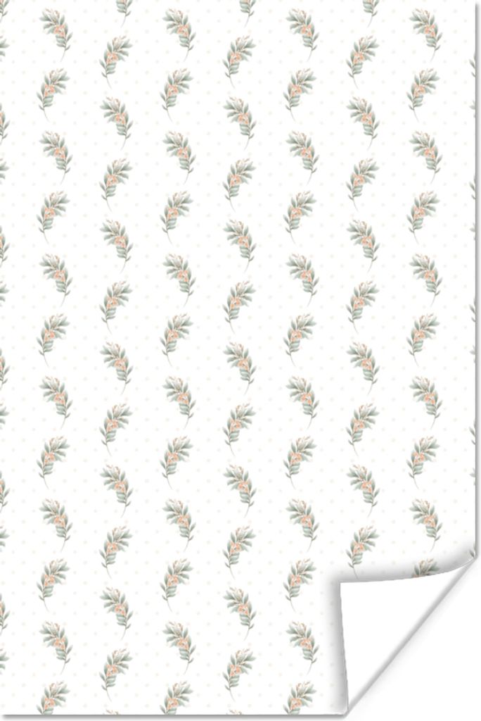 MuchoWow Poster Blumen - Stecklinge - Pastell 60x90 cm - Wanddekoration