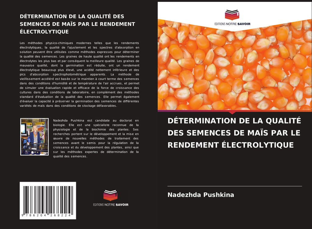 Détermination De La Qualité Des Semences De Maïs Par Le Rendement Électrolytique