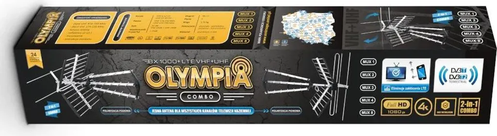 Antenne RED Eagle OLYMPIA BX1000+ LTE Combo U/V Haute Résolution - 3