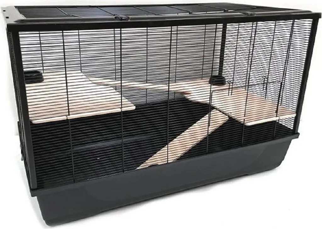 Cage à Souris et Hamster Spacieuse 100cm pour Habitat de Rongeur Sain