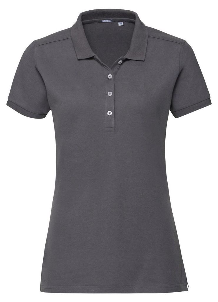 Russell Damen Stretch Polo-Shirt, Kurzarm FK702 (XL) (Grau)