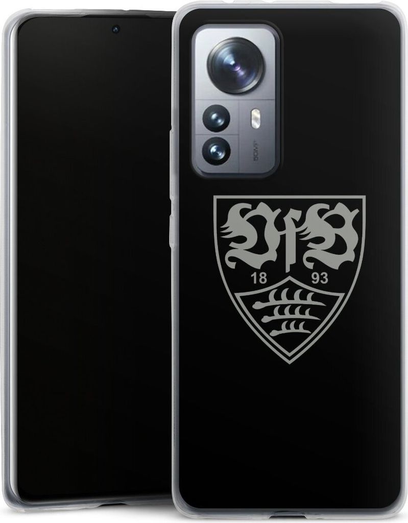 DeinDesign Slim Hülle für Xiaomi 12 Pro 5G Silikon Case Ultra Dünn Handyhülle Logo Offizielles Lizenzprodukt VfB Stuttgart