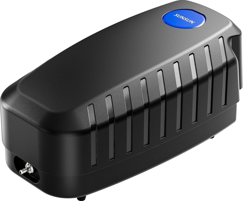 SunSun CAP-10 Sauerstoffpumpe 4 W, Luftpumpe für 3 m³ Aquarium und Gartenteich, Teichbelüfter 5 l/min mit 4 Luftausgängen, Belüftungspumpe mit...